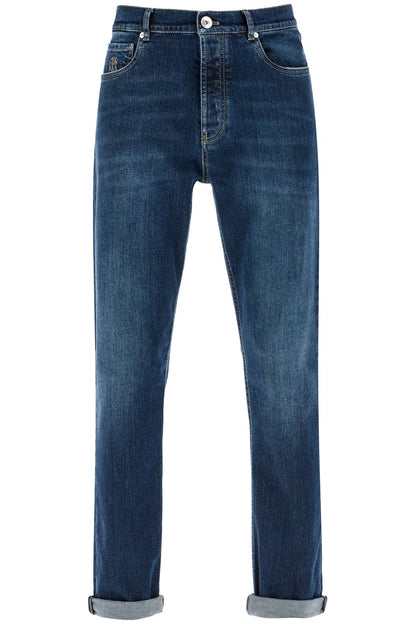 'stretch Denim Iconic Fit Jeans For A  - Blu