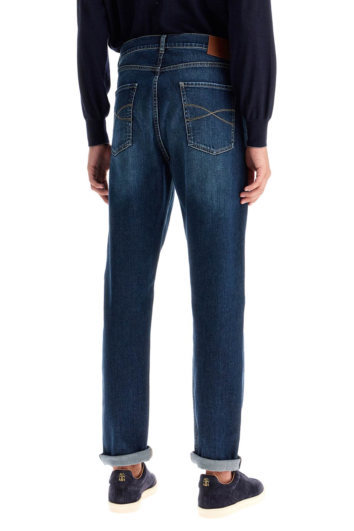 'stretch Denim Iconic Fit Jeans For A  - Blu