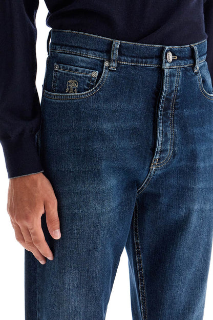 'stretch Denim Iconic Fit Jeans For A  - Blu