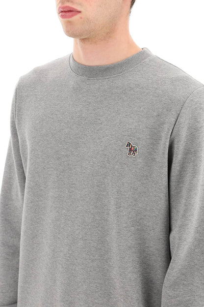 Zebra Logo Sweatshirt With Zebra Logo  - Grigio