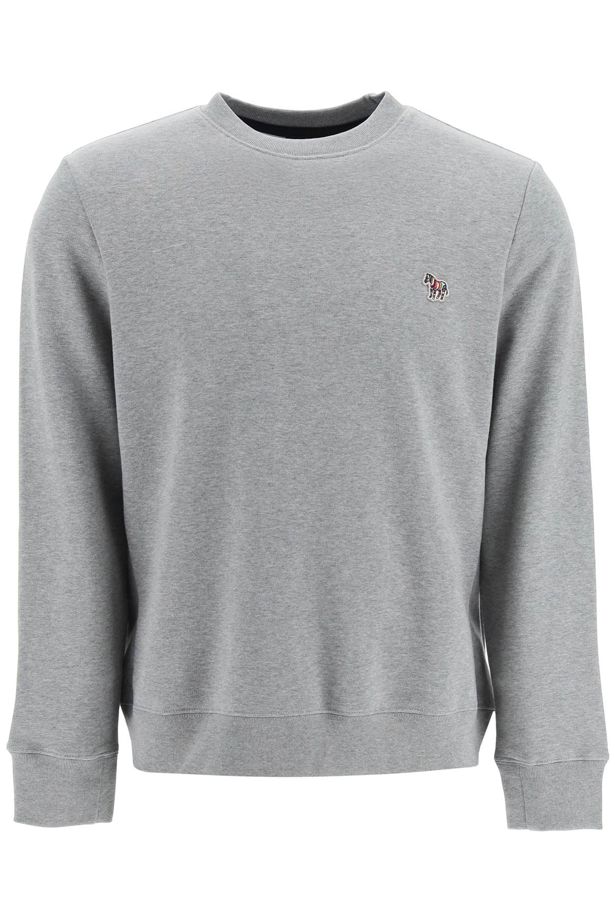 Zebra Logo Sweatshirt With Zebra Logo  - Grigio