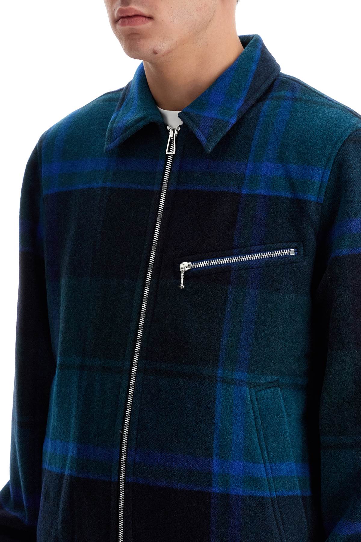 Harrington Checkered Jacket  - Green