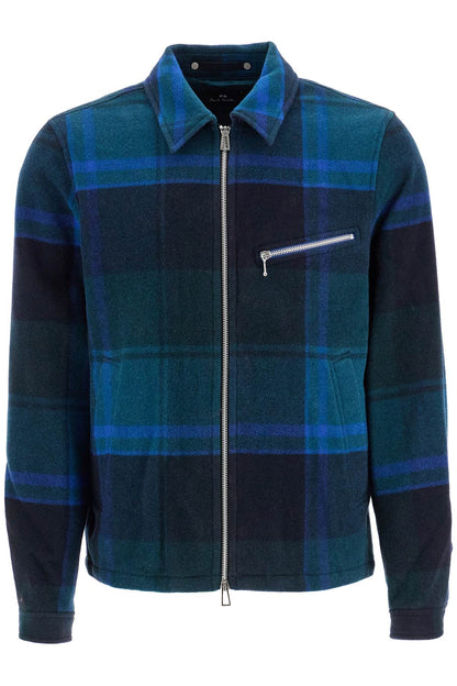 Harrington Checkered Jacket  - Green