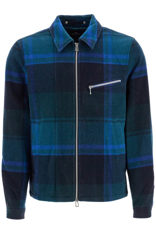 Harrington Checkered Jacket  - Green