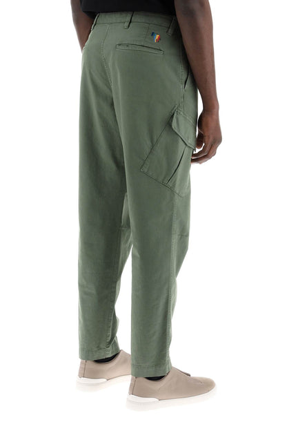 Stretch Cotton Cargo Pants For Men/w  - Green