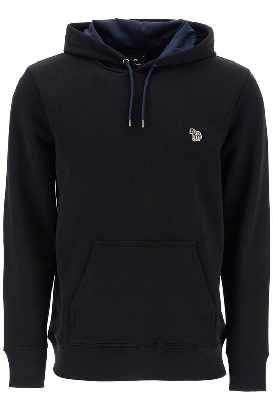 Organic Cotton Hoodie With Hood  - Black