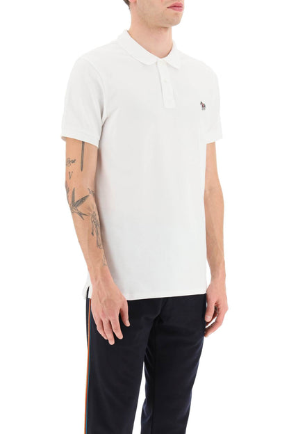 Organic Cotton Slim Fit Polo Shirt  - White