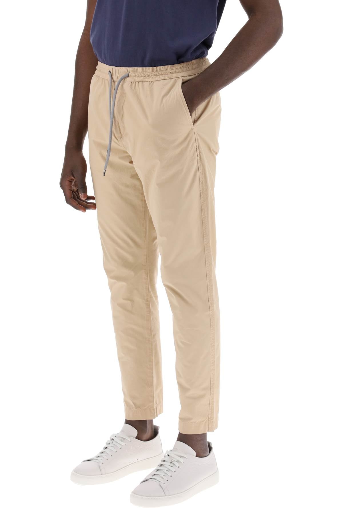 Lightweight Organic Cotton Pants  - Beige