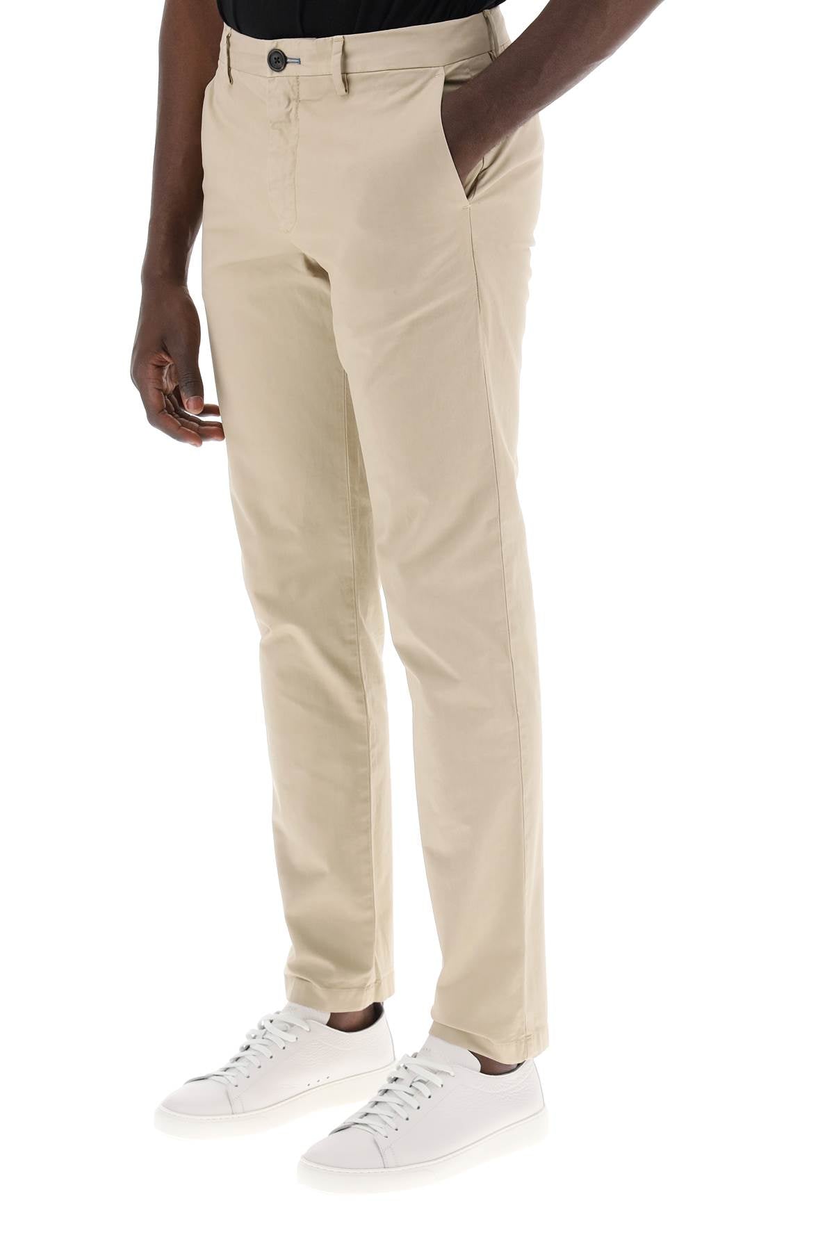 Cotton Stretch Chino Pants For  - Beige