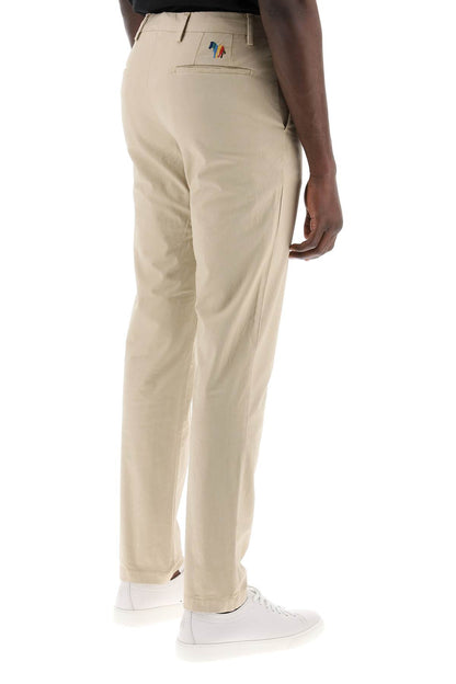 Cotton Stretch Chino Pants For  - Beige