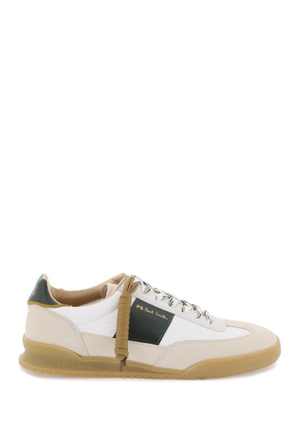 Leather And Nylon Dover Sneakers In  - White