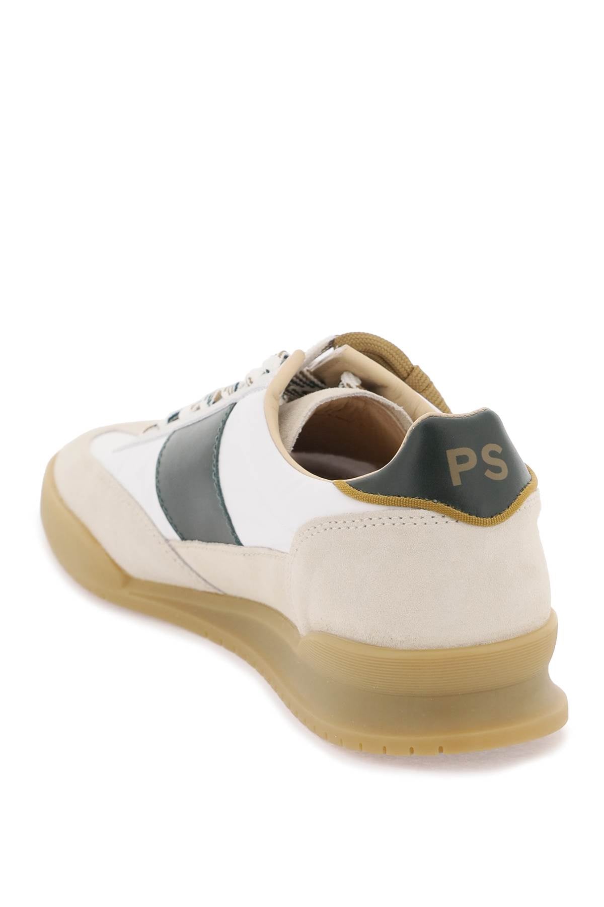 Leather And Nylon Dover Sneakers In  - White