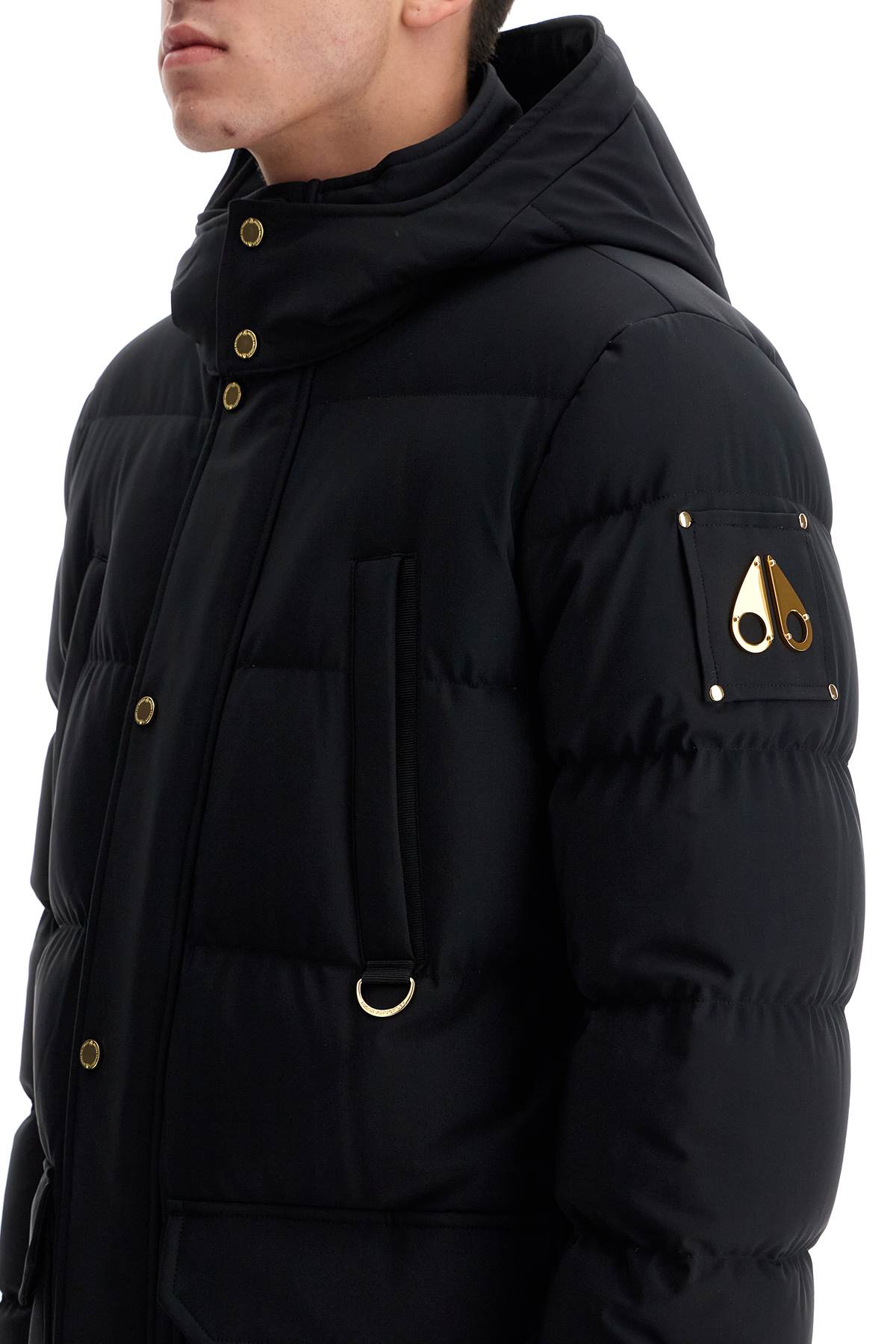 Valleyfield Gold Down Jacket With Rem  - Black