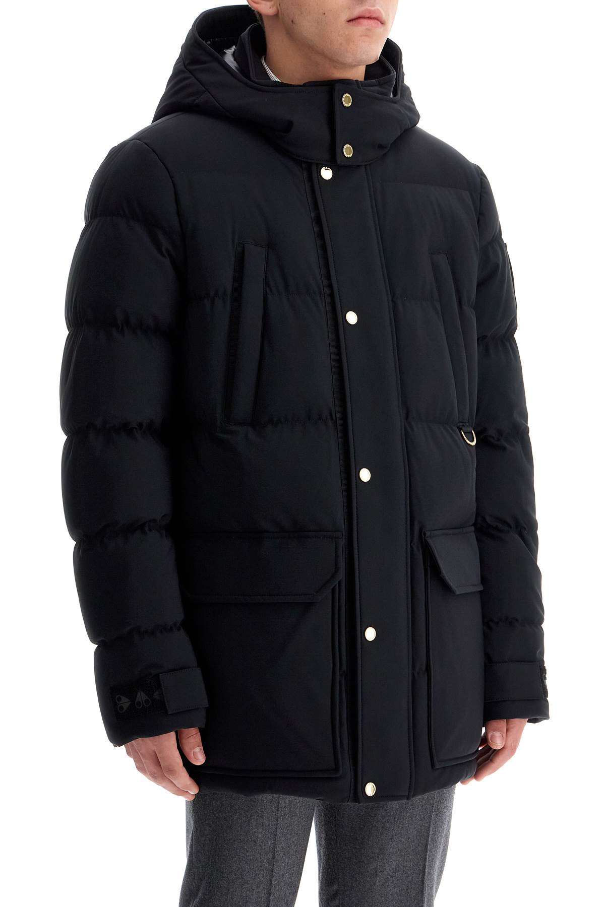 Valleyfield Gold Down Jacket With Rem  - Black