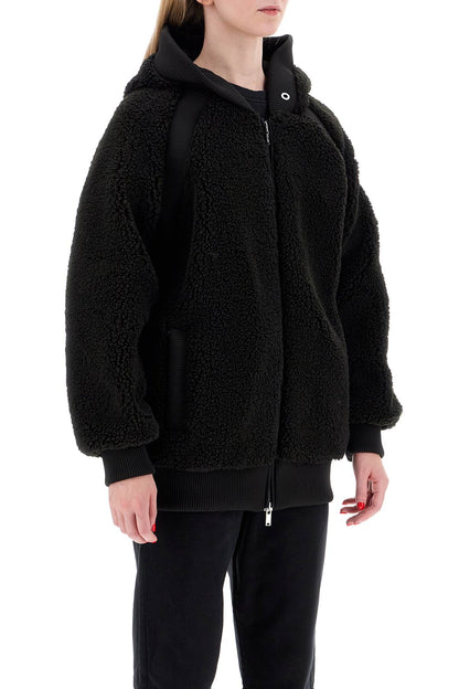 Holland Sherpa Fleece Jacket With  - Black