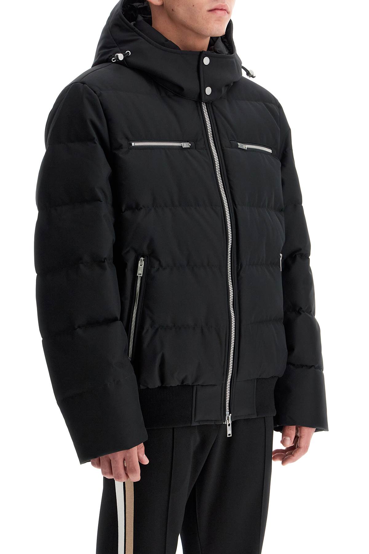 Cloud Hooded Down Jacket  - Black