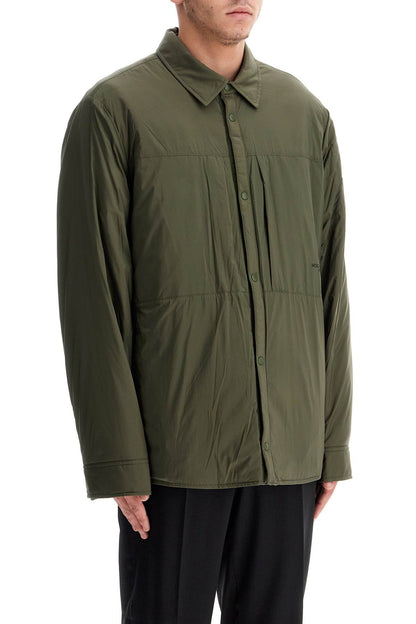 Ash Nylon Shirt-style Jacket  - Green