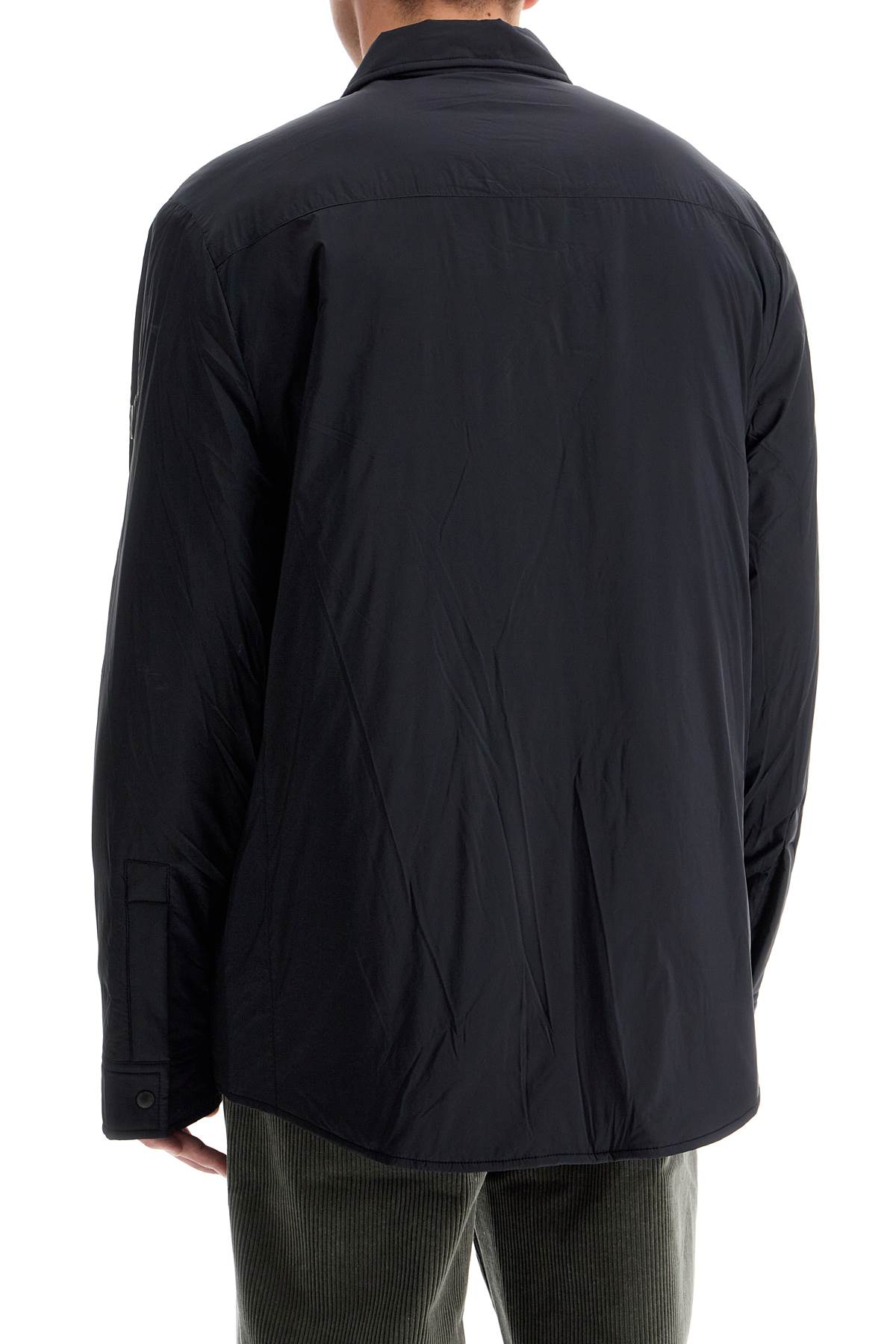 Ash Nylon Shirt-style Jacket  - Black