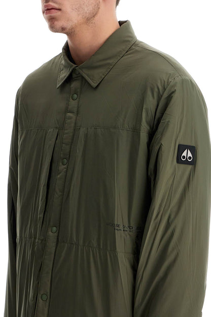 Ash Nylon Shirt-style Jacket  - Green