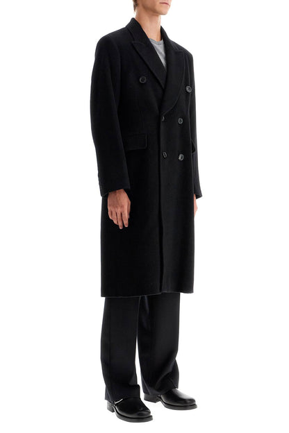 Whale Wool And Mohair Coat  - Nero