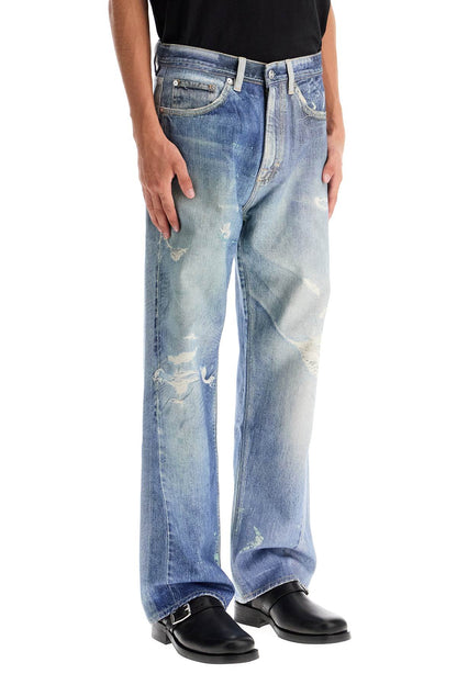 "jeans With Third Cut  - Blu