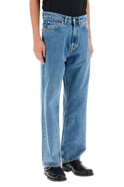 Straight Cut Third Denim Jeans  - Blue