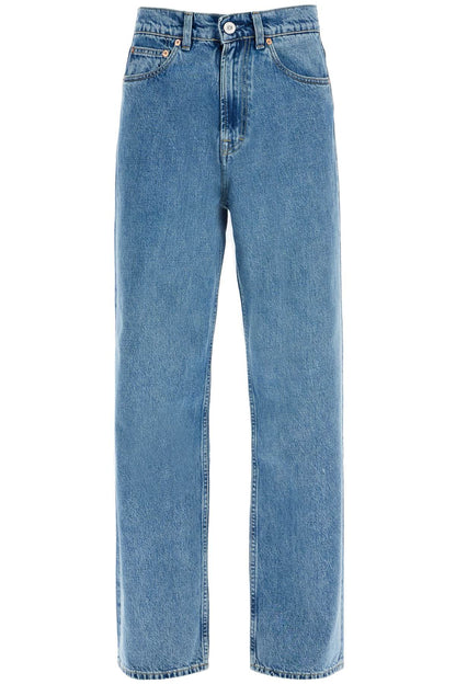 Straight Cut Third Denim Jeans  - Blue