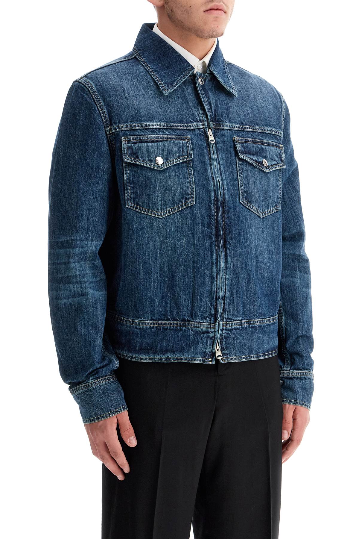 Denim Trucker Jacket For  - Blue