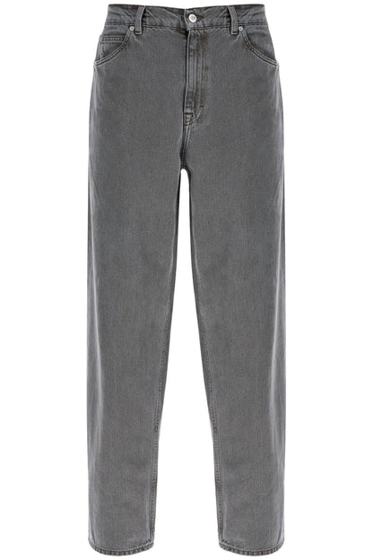 Wide Leg Denim Jeans  - Grey