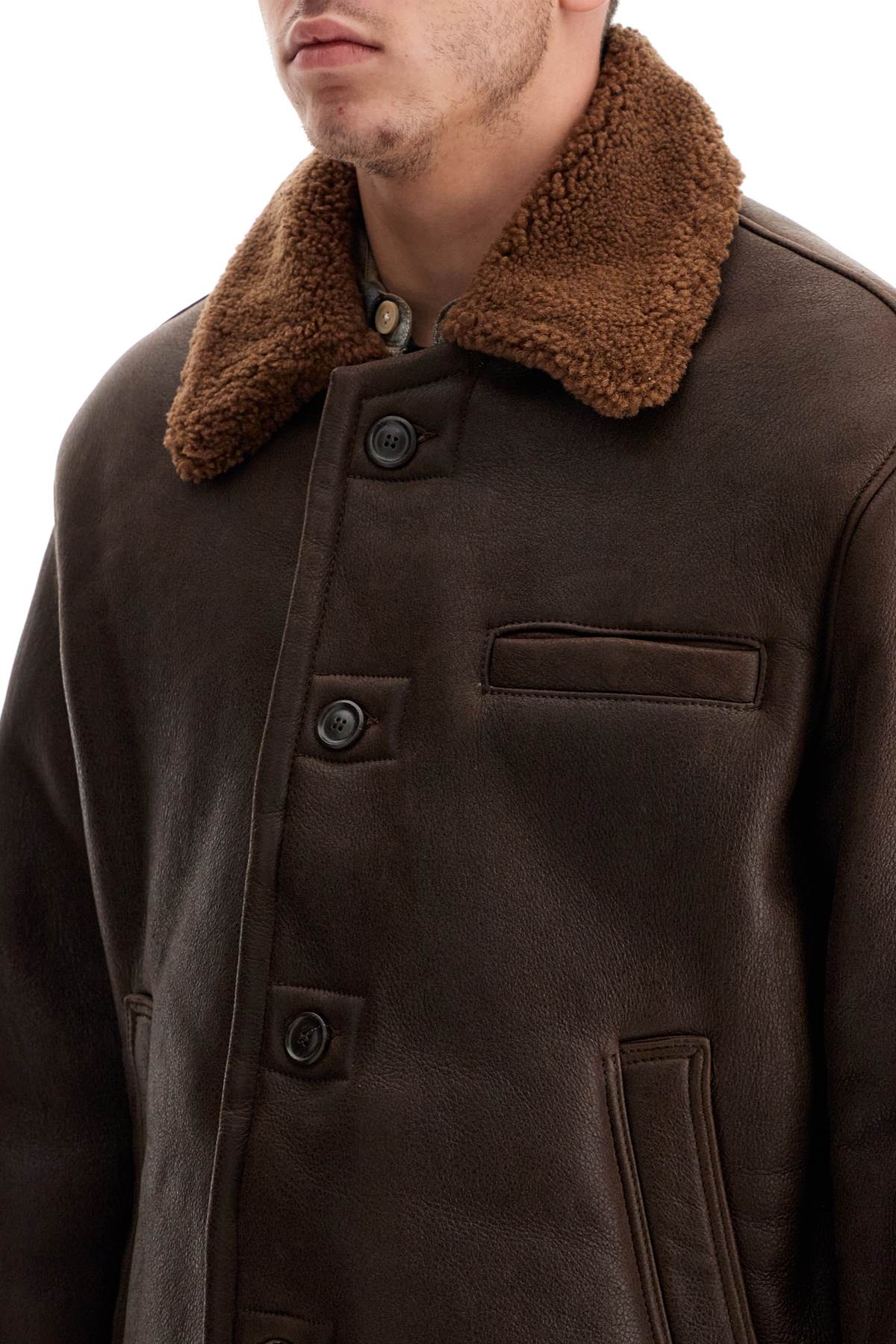 Alaska Shearling Jacket  - Brown