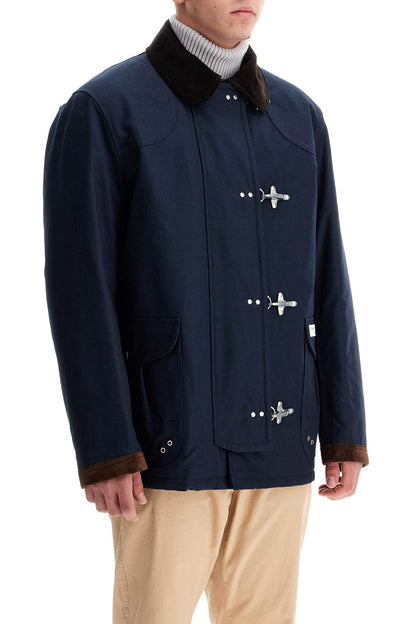 "4-hook Canvas Jacket With Classic  - Blue