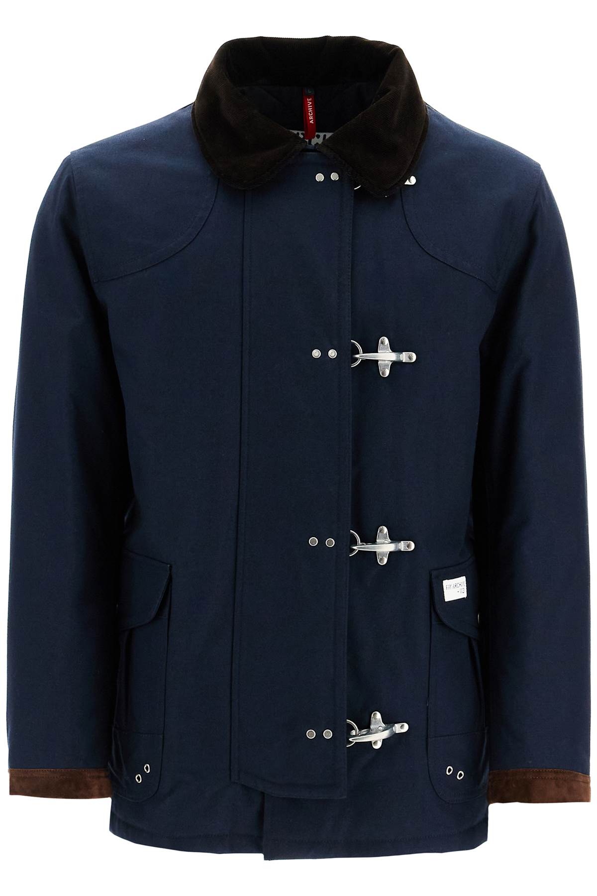 "4-hook Canvas Jacket With Classic  - Blue