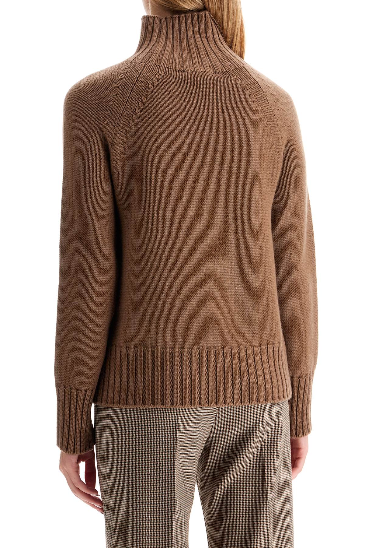 'mantova' Boxy Wool And Cash  - Brown