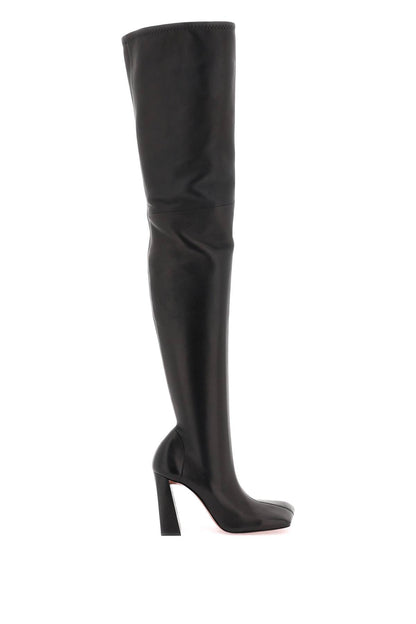 Marine Thigh High Boots  - Nero