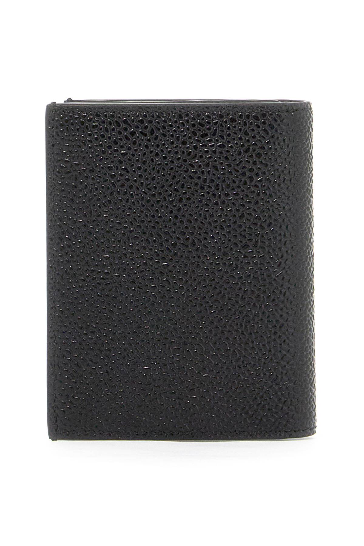 "bifold Hammered Leather Card Holder"  - Black