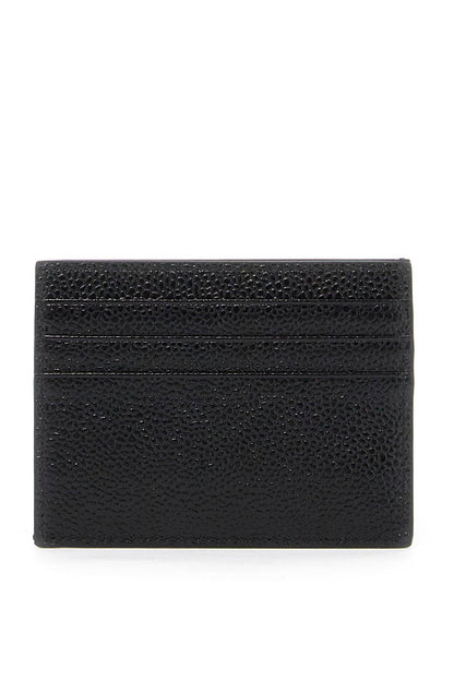 Pebble Leather Card Holder  - Nero