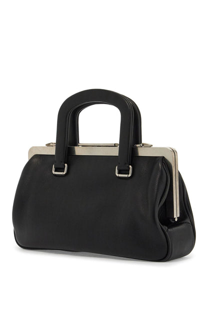 Small Leather Handbag  - Black