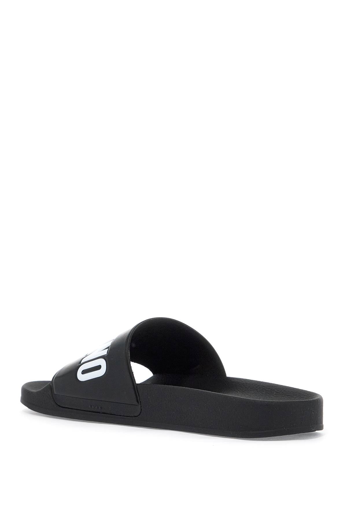 Rubber Slides With Logo Branding  - Black