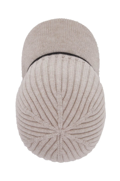 Baseball Cap In Knit Fabric  - Grey