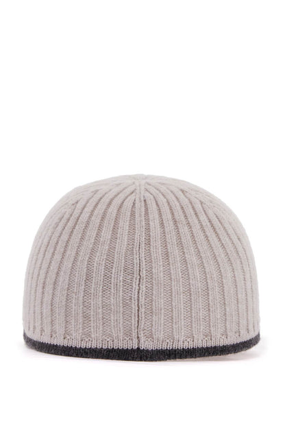 Baseball Cap In Knit Fabric  - Grey