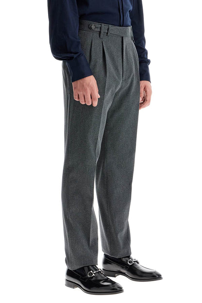 Stretch Cotton Leisure Fit Pants For Men/w  - Grey