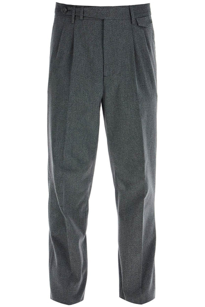 Stretch Cotton Leisure Fit Pants For Men/w  - Grey