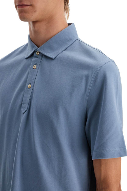 Pique Polo Shirt  - Light Blue