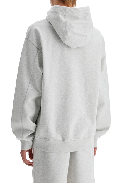 Hooded Tennis Statues Sweat  - Grey