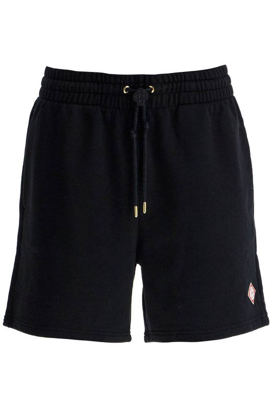 Organic Cotton Sports Bermuda Shorts  - Black