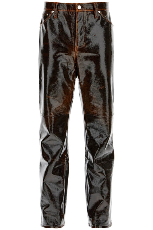 Eito Coated Pants  - Brown