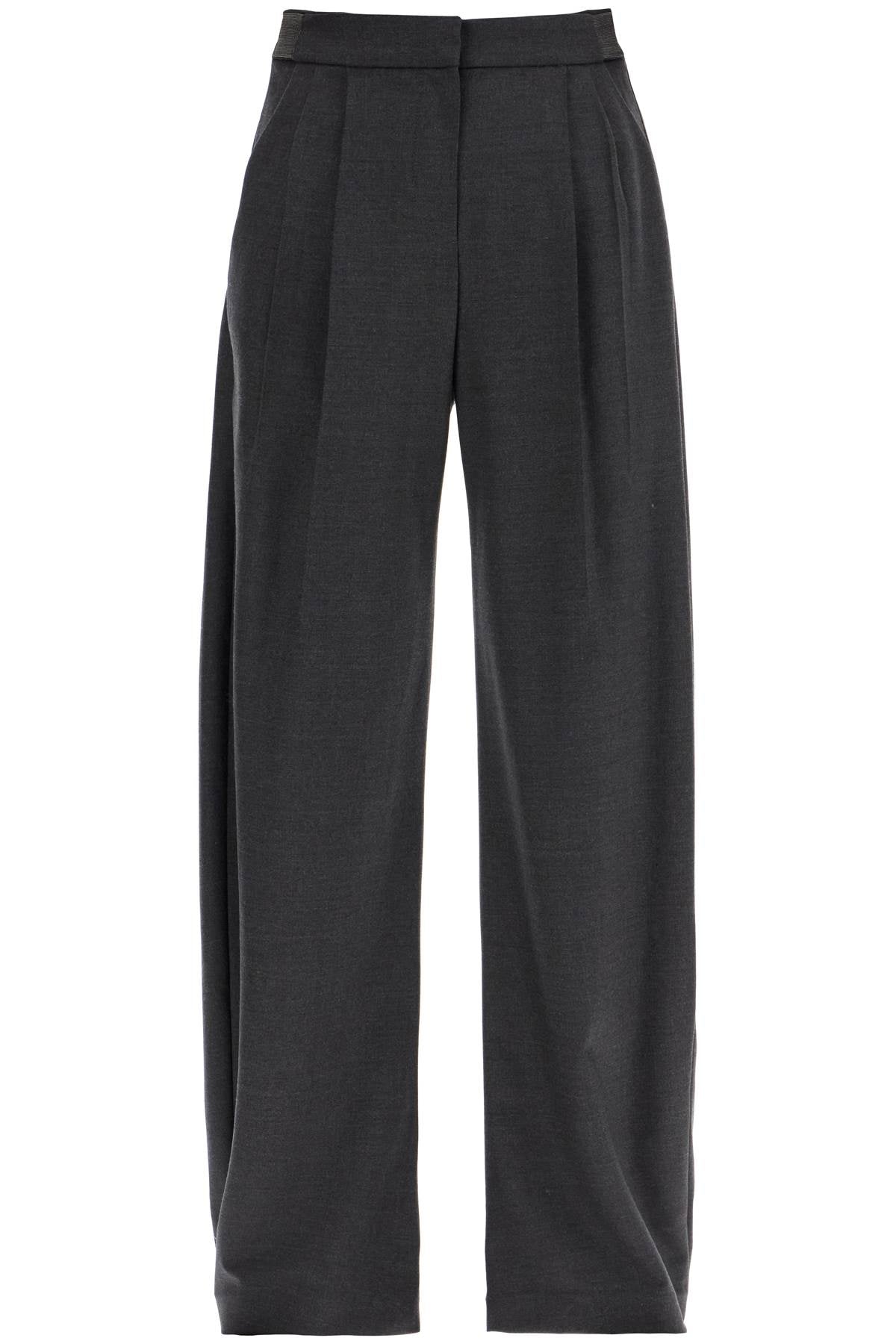 Stretch Wool Trousers For Men/w  - Grey