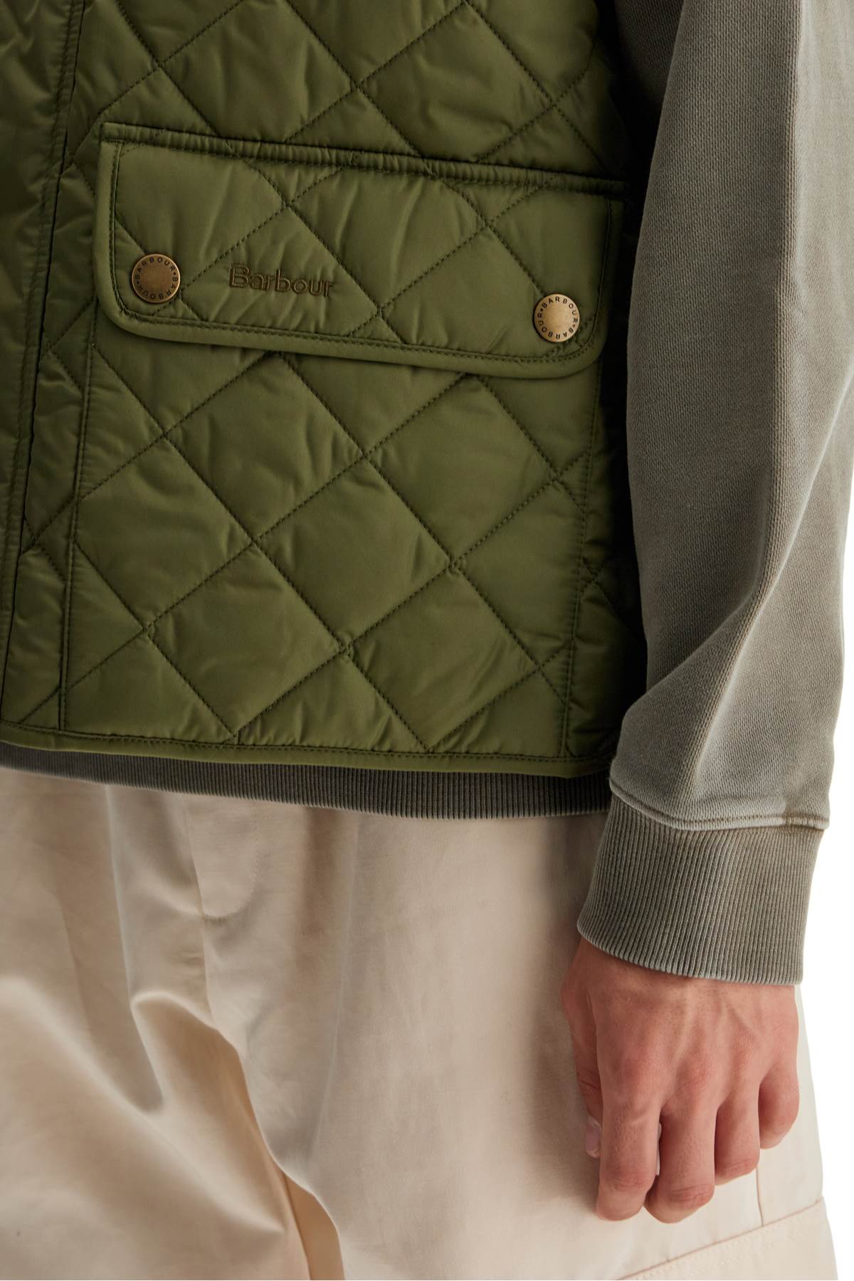 Lowerdale Quilted Vest  - Green