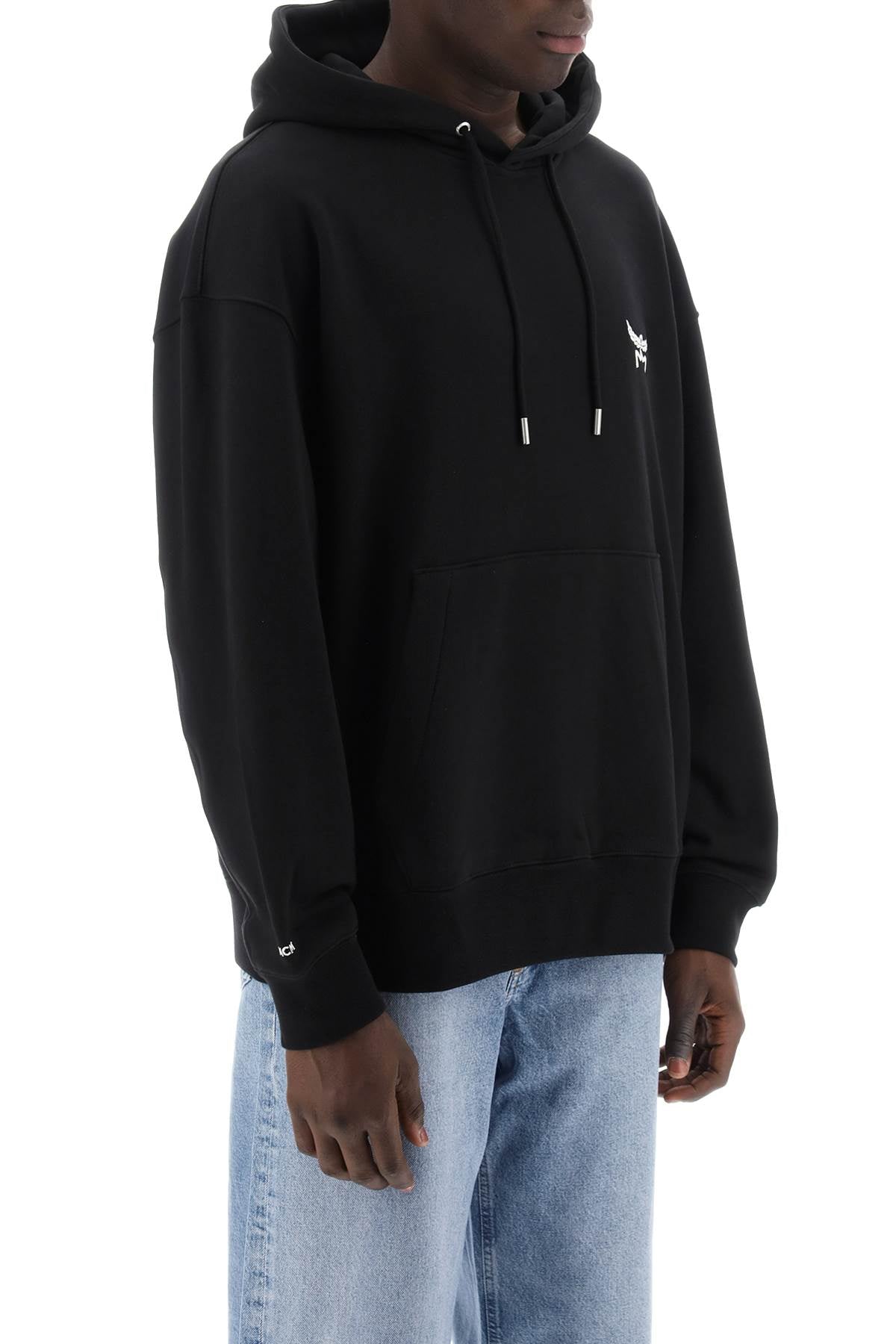 Hooded Sweatshirt With  - Black