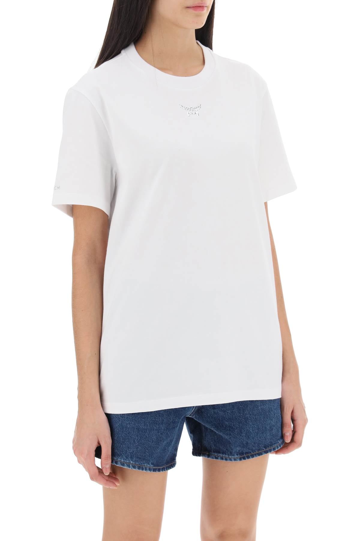 Laurel Crew-neck T-shirt  - White